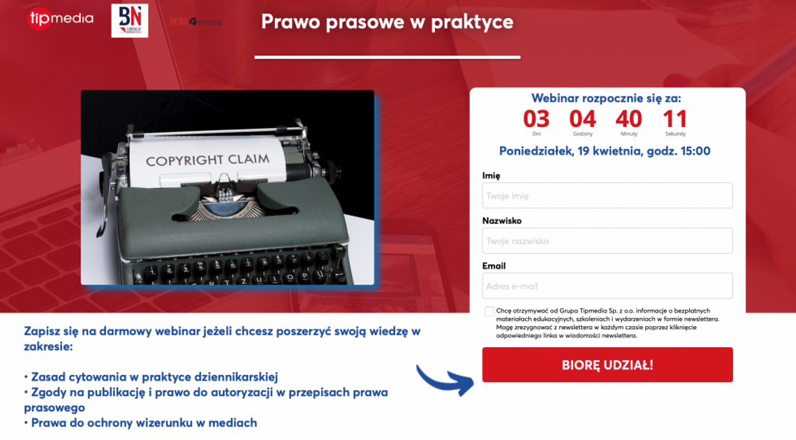 Bezpłatne webinary dla mediów lokalnych